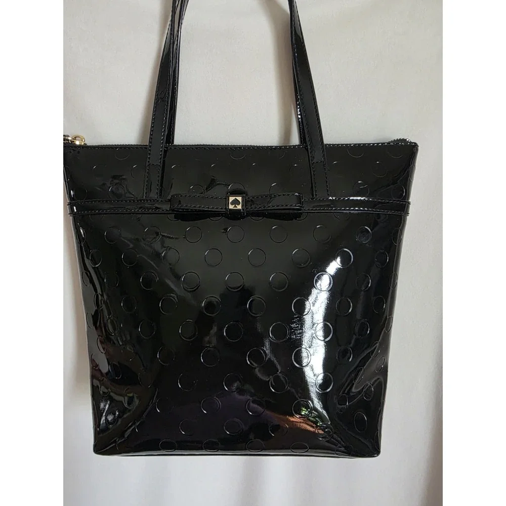 Kate Spade New York Women's Black Patent Leather Jeralyn Tote (Camellia 2014)